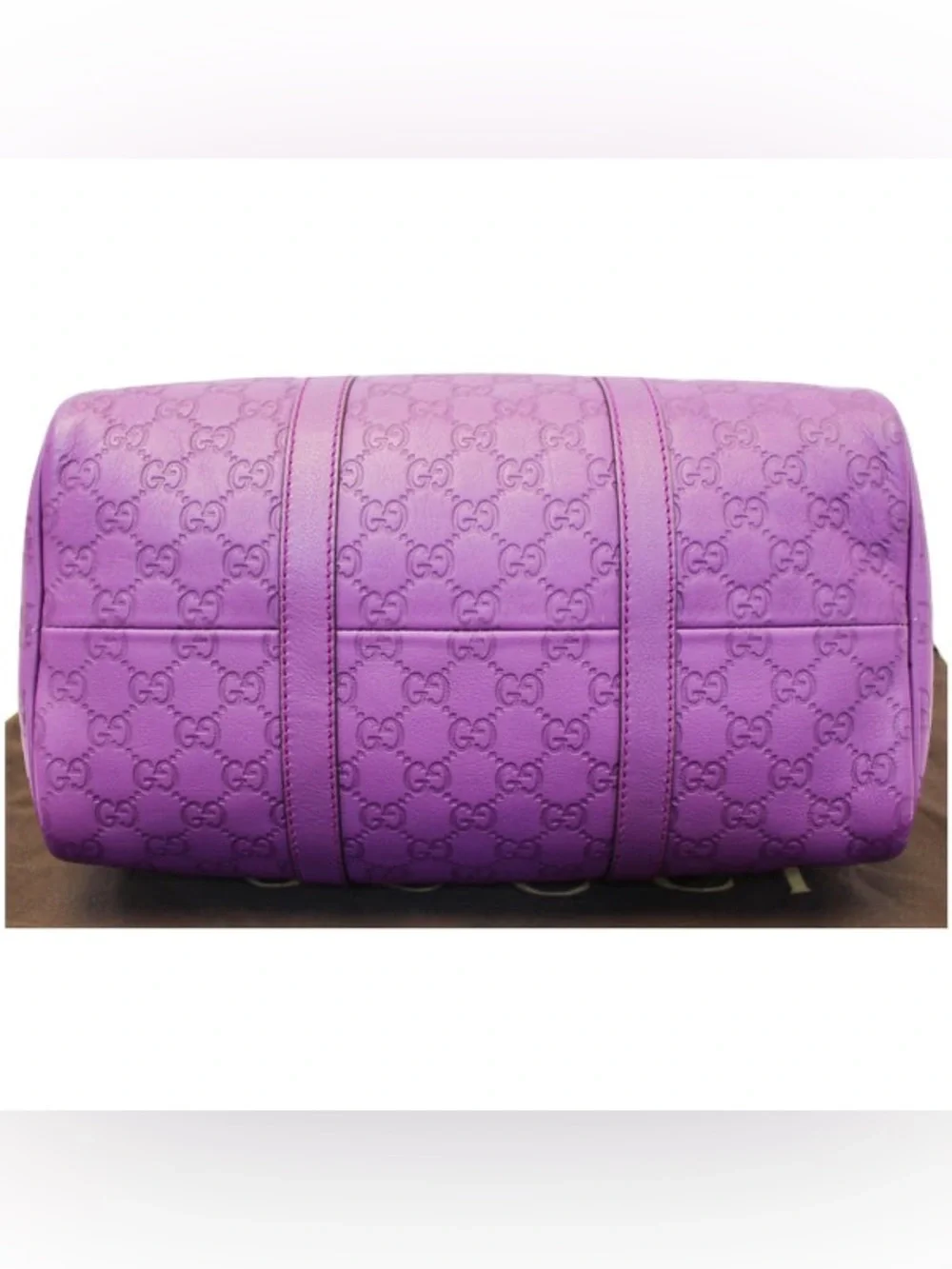Gucci embossed leather